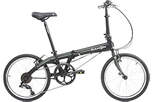 Dahon VYBE D7 Bicicleta Plegable para Adultos, Bicicleta Plegable de 20 Pulgadas con 7 Marchas, Marco de Aluminio Ligero, Bicicleta de Ciudad Plegable para viajeros y Viajes