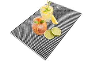Wonwood_direct Tapis de Bar 45x30cm Dessous de Verre Barre de Service Tapis en Caoutchouc étanche pour Les Comptoirs De Restaurant De Cuisine De Bar à Café