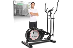 PROFUN Crosstrainer Für Zuhause, Ellipsentrainer mit APP-Steuerung, 8 Magnetwiderstandsstufen, Bluetooth, 12kg Schwungrad, 170kg Max Kapazität Gewicht