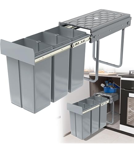 Caixote Lixo Cozinha NAIZY Sistema De Separaciu00f3n De Residuos - Main Image