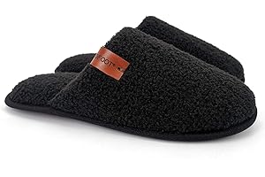 ofoot Pantofole da uomo per interni Memory Foam Teddy Wool-like Fluffy Fuzzy Soft Accogliente Warm Winter antiscivolo Camera da letto Scarpe da casa