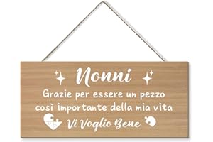 CRAHALEN Regalo Nonni Natale Idee Regalo Nonna Regali Nonno Regali per Nonno Nonna Idee Regalos Targa Personalizzata Regalos Nonna Compleanno