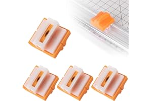 KARELLS 4 pc Taglierina Lame Sicura con Protezione, Taglierina Lame Sicura, Taglierina di Carta, Lame di Ricambio per Taglierina di Carta, Lame di Ricambio per Macchine Tagliacarte, Per Taglierina di Carta A4