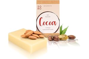 ‎SOHO NATURKOSMETIK SOHO Naturkosmetik Duschseife "Cocoa" • Festes Duschgel mit Kakaobutter & Olivenöl • Vegane Seife für Körper & Hände (95g)