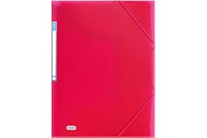 ELBA Urban teczka z napinaczami narożnymi A4, z tworzywa sztucznego, przezroczysta, różowa, 1 sztuka