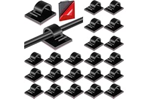 Namalu 60 Pieces Christmas Light Clips Hooks Cable Clips Self Adhesive Hooks for Outdoor String Lights Cord Organizer Holders for Desk Wall Window Christmas Supplies(Small,Black)