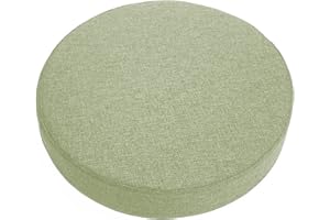 ping bu Runde Stuhlkissen, dick, 5/8/10 cm, Sitzkissen, für Esszimmer-, Gartenstuhl, Sitzkissen, runde Hockerkissen für Küche, Zuhause (30 x 30 x 5 cm, hellgrün)