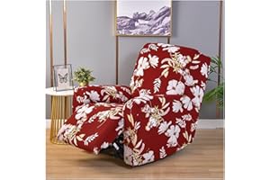 YEKUHE Copripoltrona 1 Posto con Braccioli Relax Reclinabile Universale Copri Poltrona Elasticizzato Lavabile Rimovibile Fodera per Poltrona Poltroncine Relax Copertura per Poltrona Elettrica Reclinabile ( C