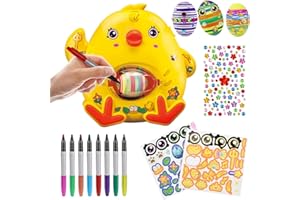Matreeglam Easter Egg Painting Machine for Kids, Chicks Easter Egg Spinner with Decorating Kit, Easter DIY Painted Eggs for Boys Girls Surprise Easter Gifts
