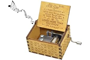 Micteney Caja de música para hija de mamá y papá (mamá y papá a hijo)