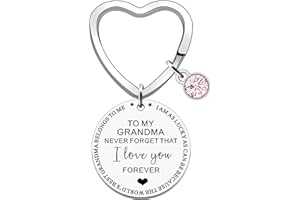 FMCC Grandma Gifts Mothers Day Gifts for Grandma Best Grandma Keyring Grandma Birthday Christmas from Grandchildren Never Forget That I Love You Forever