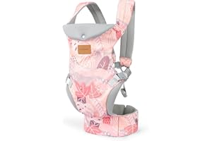 YooxArmor Baby Carrier Newborn to Toddler, Ergonomic Adjustable Toddler Carrier 7-66 Lbs, Cozy Lightweight Infant Carrier with Neck Support, Baby Holder Sling Carrier with Lumbar Support for Mom Dad