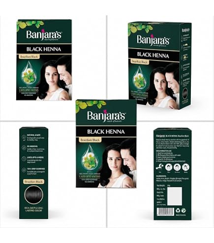 Buy Banjara's Black Henna with Hibiscus (50gms, Pack of 2) Online