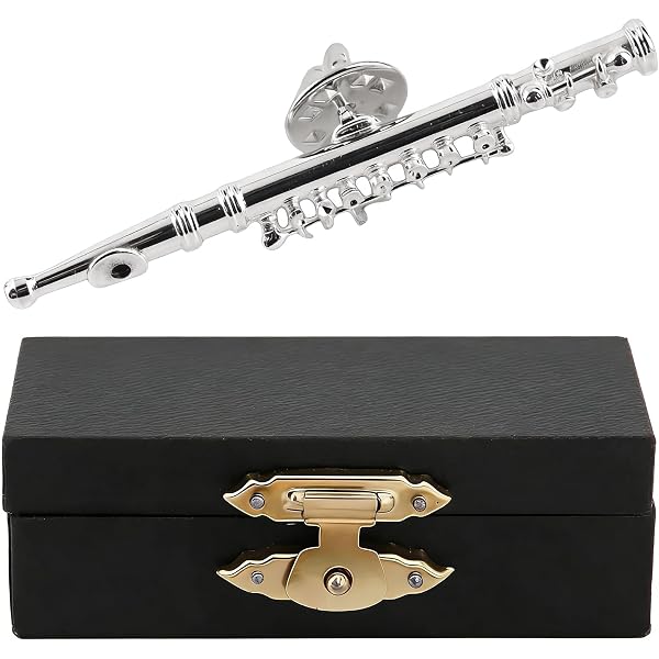 Spilla Clarinetto LEMCC - Mini Strumento Musicale Con Custodia Velluto
