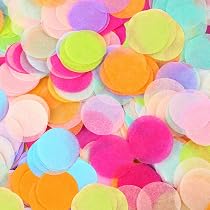 6000 Coriandoli Colorati Per Matrimoni E Feste, Carta Biodegradabile 1,5 Cm, Multicolore Arcobaleno