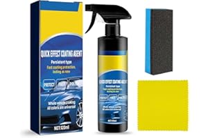 FZOERZL quick effect coating agent for cars, Car Coating Spray, Advanced Car Quick-Acting Coating Agent Spray,Waterless Car Wash Quick Effect Coating Agent, Multi-functional Coating Renewal Agent (120ml)