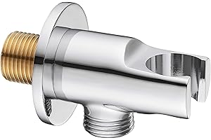 Keenware KSA-006 Shower Wall Outlet Elbow & Handset Holder, Chrome