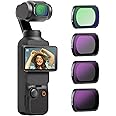 Neewer Magnetic ND&Black Diffusion 1/4 Effect Filter Kit Compatible with DJI OSMO Pocket 3 Creator Combo Accessories, Action Camera 4 Pack Neutral Density (ND16 ND64 ND256) & Cinematic Filters