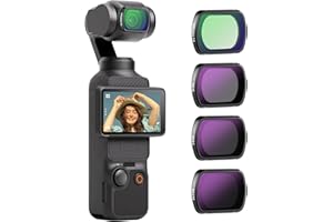 Neewer Magnetyczny zestaw filtrów ND&Black Diffusion 1/4, kompatybilny z akcesoriami DJI OSMO Pocket 3 Creator Combo, kamera akcji, 4 sztuki, neutralna gęstość (ND16 ND64 ND256) i filtrami kinowymi