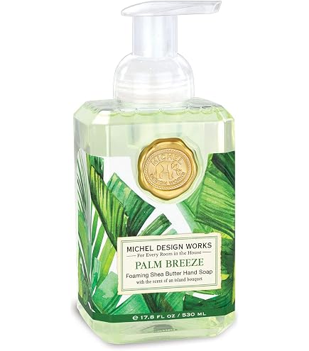 Michel Design Works Schaum Handseife 'Funkelnder Pfirsich' - Mit Sheabutter & Aloe Vera, Edler Seifenspender