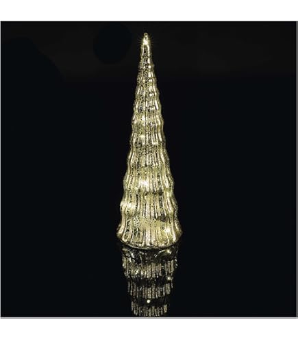 Lights4fun gouden maan en ster micro warm wit LED batterij aangedreven ramadan tafeldecoratie binnenshuis gebruik