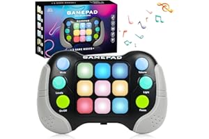 LEEWENYAN Sensory Fidget Toys for Kids Age 5 6 8 9 Year Old Boy Gifts, Handheld Pop Games Birthday Presents for 5-10 Year Old Girls Boys Stocking Fillers Travel Toy Games Consoles for Teenage (Grey)