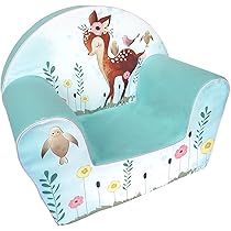 Poltrona Per Bambini Knorr Toys Animalier - Bianco E Marrone, Morbida, Lavabile, Fino A 30kg - Foto 8