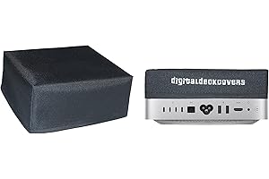 DigitalDeckCovers Staubschutz für Apple Mac Studio Computer [antistatisch, wasserabweisend, strapazierfähiges Gewebe, schwarz]