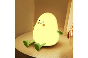 MQVXT Veilleuse enfants,Veilleuse Bébé Lampe de Nuit Dimmable Lampe Enfants en Silicone,USB Rechargeable,Tactile&Interrupteur et Minuterie pour Chambre,Cadeaux d'anniversaire et de Noël