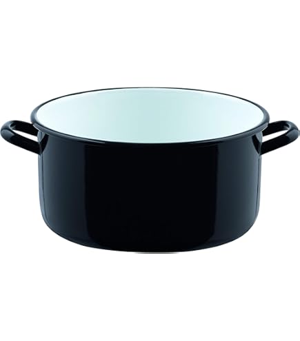 Generisch Riess, 0130-065, Casseruola con coperchio 20, Classic - Grigio puro, diametro 20 cm, capacità 2 litri, altezza 13,6 cm, grigio chiaro, 1,297 kg, 27,4 x 21,8 x 13,6 cm