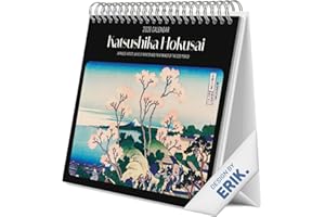 Grupo Erik Desk Calendar 2026 - Hokusai Calendar 2026 Month To View | Monthly Desk Planner, Desktop Gifts Under 10 Pounds | Japanese Art Gifts For Friends