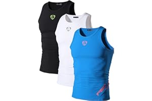 jeansian Men's Sports Breathable Wicking Vest Tee Sleeveless Tank Tops Summer Running Training LSL3306