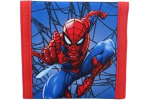 mybagstory - Portefeuille - Porte Monnaie - Spider Man - Rouge - Bleu - pour Enfant - Ecole - Maternelle - Garderie - Vacances - 10 cm