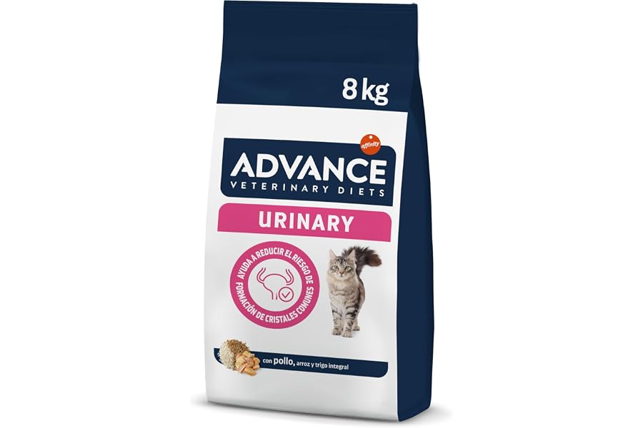 Advance Veterinary Diets Urinary, Pienso para Gatos para la Protección de las vías urinarias, 8kg