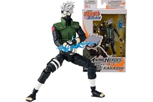 Bandai – Anime Heroes – Naruto Shippuden – Anime-Heldenfiguren 17 cm – Kakashi Hatake – Offizielle Lizenz - Gelenkfigur Kakashi - 36903