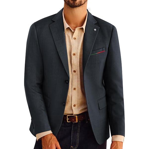 Blazer Sportif Homme PJ PAUL JONES - Coupe Droite Moderne - 2 Boutons - Polyester/élasthanne - Lavable
