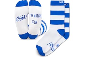 BRING ME SOCKS Football Fan Lounge Socks - Great Gift For Football Fans - 'Shhh! The Match Is On'