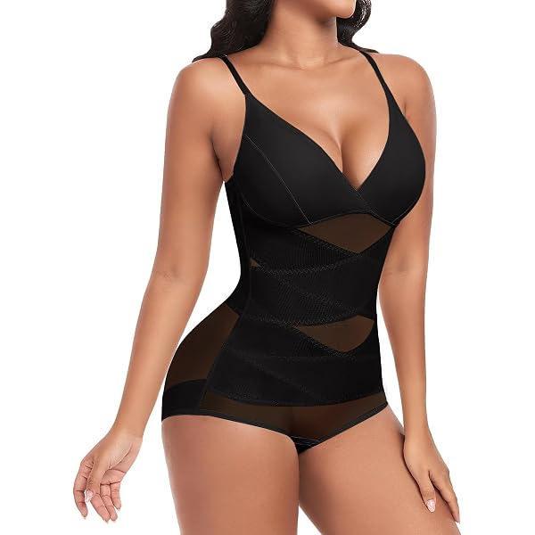 Body Sculptant Femme Gainant Ventre Plat - Shapewear Amincissant Avec Soutien-Gorge Et Bretelles Réglables