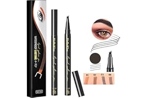 MIRADA FASHION lapiz cejas microblading, lapiz cejas 4 puntas, perfilador de cejas, Cejas Naturales Cubre áreas Dispersas, Lápiz de Cejas resistente al agua (o3 gris)