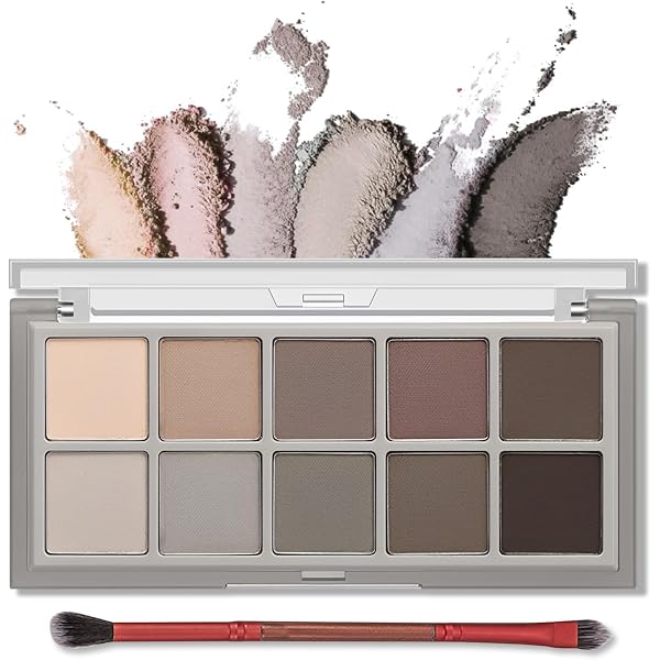 9 Farben Smokey Eyes Lidschatten Palette – Matt & Schimmer, Hochpigmentiert | Gothik Make-up, Inkl. Pinsel, Ideal Für Party & Alltag