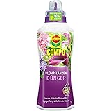Compo Blühpflanzendünger für alle Blühpflanzen im Zimmer, auf Balkon und Terrasse, Spezial-Flüssigdünger, 1 Liter