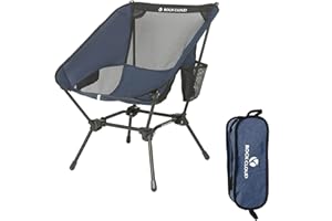 ROCK CLOUD Ultra Lightweight Chair Camping Compact Folding Chairs Portable with Carry Bag for Outdoors Garden Hiking Fishing Picnic BBQ Beach Navy