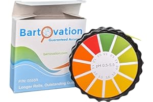 Bartovation pH Test Paper for Kombucha Brewing, 0.5 to 5.5 pH [16 Foot Roll with Dispenser]