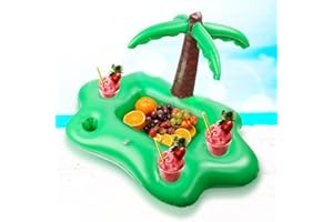 YISSCEN Aufblasbarer getränkehalter, Getränkehalter pool, Aufblasbare getränkehalter pool, Pool getränkehalter schwimmend, Getränkehalter pool aufblasbar für Strand und Poolpartys