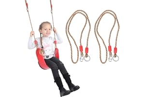 Gxhong Ajustable Árbol Columpio Cuerda Hamaca Correas Colgantes 1.8 m Columpio Cuerda de Nylon Carga 250 KG Columpio Colgante para para Jardín de Camping Al Aire Libre