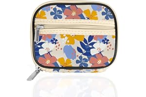 Serfeymi Pilulier Semainier Pilulier Medicaments 7 Jours Semainier Medicament Boîtes à Pilules de Voyage Avec étui à Fermeture éclair pour la Médecine, la Vitamine, le Supplément - floraison 02