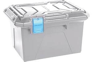 Plano Bac de rangement marin, boîte de rangement, rangement moulé, pour toutes les pêches, unisexe, gris, bleu