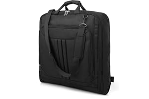 TJHDSF kleidersack,Reisetasche kleidersack,anzugtasche für Herren,Schwar Reisetasche,faltbar handgepäck,2 in 1 Hängekoffer Koffer,anzugtransportbeutel für Business,für Anzug,Kleider,mäntel