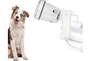 ICARE-PET Taza nebulizadora para Mascotas y mascarilla inhaladora para Gatos y Perros pequeños, mascarilla de oxígeno para Mascotas (no Incluye máquina nebulizadora) (M - Perro Mediano)