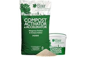 Elixir Gardens Compost Activator & Accelerator/Compost Maker 4.5-0-0 Various Sizes 250g-25kg | 10kg Bag | Treats over 74sqm